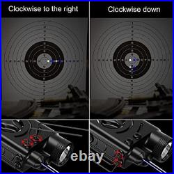 1000 Lumens Tactical Flashlight and Green Laser Sight Combo with Remote Switch f