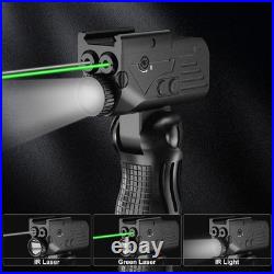 1200LM IR flashlight&green+IR laser Combo Rechargeable And Suitable For Rifles