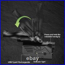 1200LM IR flashlight&green+IR laser Combo Rechargeable And Suitable For Rifles