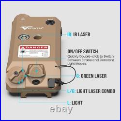 1500 Lumens Tactical Green Laser/Light Combo for Rifle & Carbine, M-LOK, Picatin
