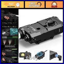 1600 Lumen 3-in-1 Rifle Laser Light Combo Green/IR Laser & Tactical Flashlight