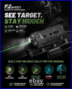 1600 Lumen 3-in-1 Rifle Laser Light Combo Green/IR Laser & Tactical Flashlight