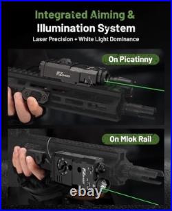 1600 Lumen 3-in-1 Rifle Laser Light Combo Green/IR Laser & Tactical Flashlight