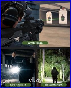 1600 Lumen 3-in-1 Rifle Laser Light Combo Green/IR Laser & Tactical Flashlight