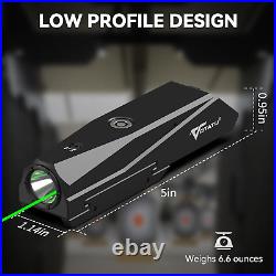1600 Lumens LED & Green Laser Sight for Picatinny Rails with Magnetic Charger an