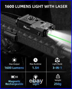 1600 Lumens Rifle Light Laser IR 3-in-1 Combo, Ar Light Laser Combo Magnetic