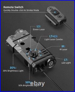 1600 Lumens Rifle Light Laser IR 3-in-1 Combo, Ar Light Laser Combo Magnetic