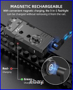 1600 Lumens Rifle Light Laser IR 3-in-1 Combo, Ar Light Laser Combo Magnetic