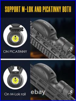 2400 Lumen Green Laser Light Combo for Picatinny and Mlok Rail, Rifle Light with