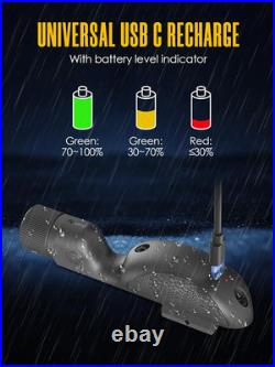 2400 Lumen Green Laser Light Combo for Picatinny and Mlok Rail, Rifle Light with