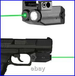 2Pcs Green Laser Sight 300lm Strobe Flashlight Combo for Pistols with Picatinny