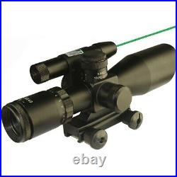 2.5-10x40 Tactical Scope Red N Green illuminated With Green Laser Quick Sight