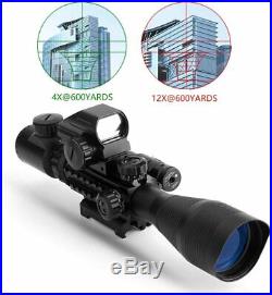 300M Tactical Green Dot Laser Sight Rifle Gun Dot Scope with Weaver Picatinny Rail