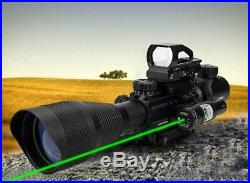 300M Tactical Green Dot Laser Sight Rifle Gun Dot Scope with Weaver Picatinny Rail