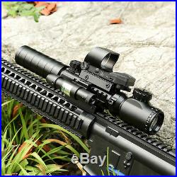 3-9x32EG Rifle Scope Rangefinder Reflex Sight Red&Green Dot Laser Sight Mount