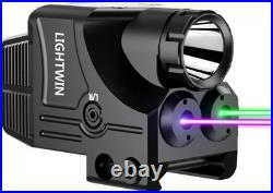3 in 1 Pistol Laser Sight Red Green Blue 800 Lumens