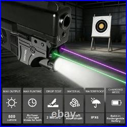 3 in 1 Pistol Laser Sight Red Green Blue 800 Lumens