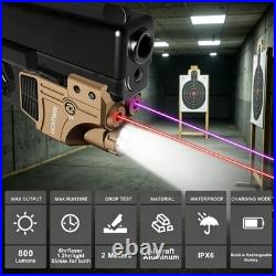 3-in-1 Rechargeable Laser Sight with Multiple Modes for Picatinny Rail Use