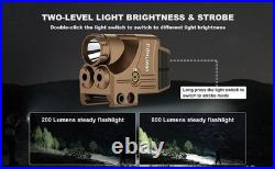 3-in-1 Rechargeable Laser Sight with Multiple Modes for Picatinny Rail Use