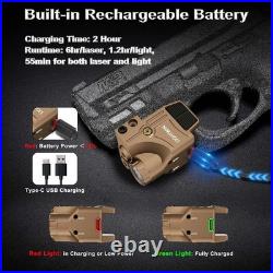 3-in-1 Rechargeable Laser Sight with Multiple Modes for Picatinny Rail Use