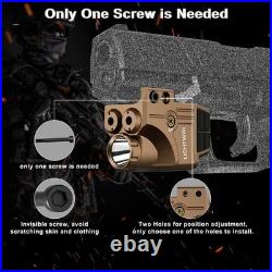 3-in-1 Rechargeable Laser Sight with Multiple Modes for Picatinny Rail Use