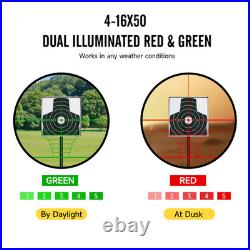 4-16X50 Hunting Scope With Rm Red Dot Laser Sight And Flashlight Tactical Kit