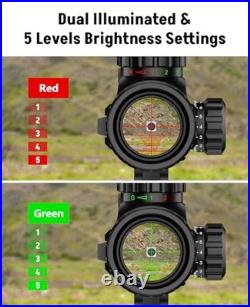 4-16x50 AO Scope Combo with Green Laser Sight & Flashlight, Picatinny Rail