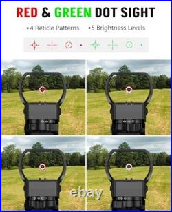 4-16x50 AO Scope Combo with Green Laser Sight & Flashlight, Picatinny Rail