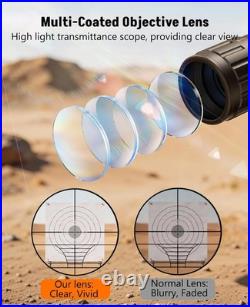 4-16x50 AO Scope Combo with Green/Red Dual Laser Sight, 5-in-1 Combo with Dual I