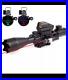 4-16×50 Range Finder Tactical Scope Red Laser 4 Reticle Red & Green Dot Sight