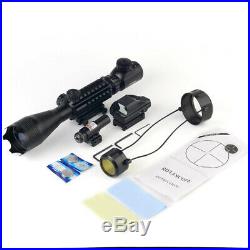 4-16x50 Tactical Rifle Scope with Green (RED) Laser & Holographic Reflex Dot Sight