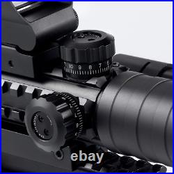 4-in-1 Gun Sight Reflex Dot Laser Scope Optics Rifle Shotgun Firearm Red Green 4-in-1 Gun Sight Reflex Dot Laser Scope Optics Rifle Shotgun Firearm Red Green