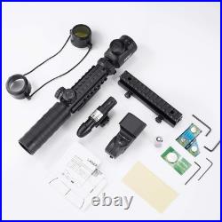 4-in-1 Gun Sight Reflex Dot Laser Scope Optics Rifle Shotgun Firearm Red Green