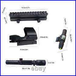 4-in-1 Gun Sight Reflex Dot Laser Scope Optics Rifle Shotgun Firearm Red Green 4-in-1 Gun Sight Reflex Dot Laser Scope Optics Rifle Shotgun Firearm Red Green