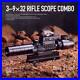 4in1 3-9x32EG Rifle Scope Red Laser Dot Sight Scope with 14 Slots 1 Riser Mount