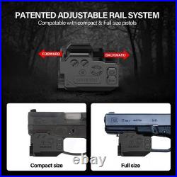 500Lm Pistol Light and Purple/Infrared (Ir)/Green Blue Beam Combo, Rechargeable