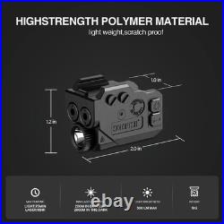 500Lm Pistol Light and Purple/Infrared (Ir)/Green Blue Beam Combo, Rechargeable