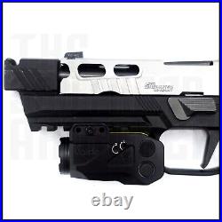 500 Lumen Flashlight & Green Laser Sight Pistol Handgun Picatinny Rail