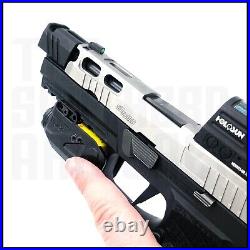 500 Lumen Flashlight & Green Laser Sight Pistol Handgun Picatinny Rail