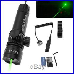 532nm Green Laser Dot Scope Sight Remote Switch 2Mounts CR123A battery For gun S