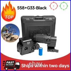 558+G33 Sight Green/Red Dot Holographic Sight Scope + G33 Magnifying Glass Copy 558+G33 Sight Green/Red Dot Holographic Sight Scope + G33 Magnifying Glass Copy