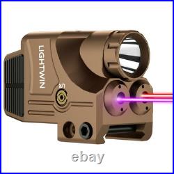 800 Lumens Tactical Laser Light Combo 3 in 1 USB Rechargeable Flashlight, Stro
