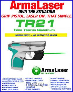 ARMALASER TR21-G GREEN LASER SIGHT for Taurus SPECTRUM with Touch Grip Activation