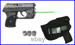 ARMALASER TR2-G GREEN LASER SIGHT for Ruger LCP & Custom withGRIP on/off + Holster