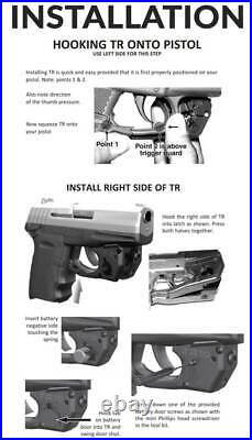 ARMALASER TR2-G GREEN LASER SIGHT for Ruger LCP & Custom withGRIP on/off + Holster