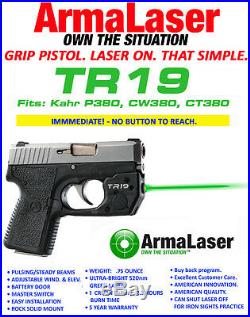ARMA LASER TR19 Green SIGHT for Kahr P380, CW380, CT380 withGrip Touch Activation