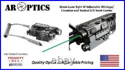 AR OPTICS Gorgon Green Laser Sight / 200 Lumen Tactical Light and Strobe Combo