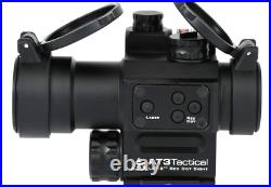 AT3 LEOS Red Dot Sight with Integrated Green Laser Sight 2 MOA Red Dot Scop