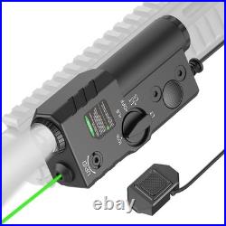 Adjustable Brightness Green Laser Light Combo with Remote Pressure Switch