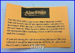 Aimshot Hg Elite Relex Sight Green Laser 2 Moa Center Dot